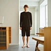 Men Short Pants Waist Tether Quarter with Zipper Pocket